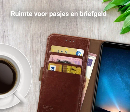 Rosso Element Huawei Mate 10 Lite Hoesje Book Cover Bruin afbeelding 5