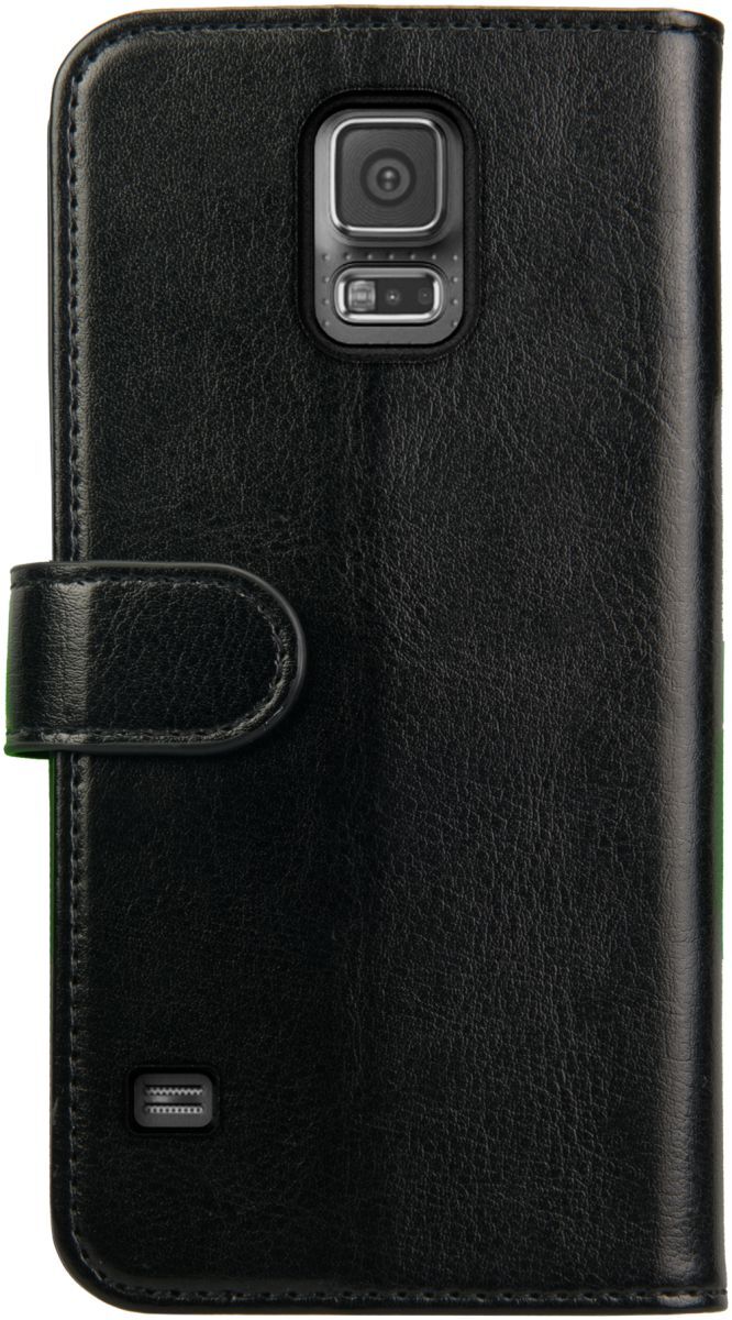 Rosso Element Samsung Galaxy S5 Hoesje Book Cover Zwart afbeelding 2
