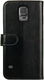 Rosso Element Samsung Galaxy S5 Hoesje Book Cover Zwart afbeelding 2