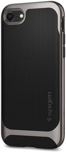 Spigen Neo Hybrid Herringbone iPhone 7 / 8 Hoesje Gunmetal afbeelding 5