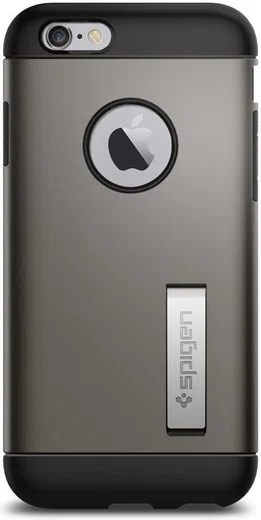 Spigen Slim Armor Hoesje Apple iPhone 6 / 6S Gunmetal afbeelding 5