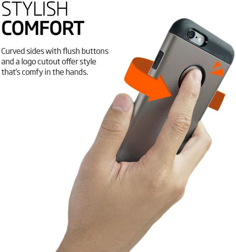 Spigen Slim Armor Hoesje Apple iPhone 6 / 6S Gunmetal afbeelding 9
