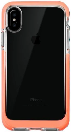 Transparant Apple iPhone X Hoesje Oranje afbeelding 2