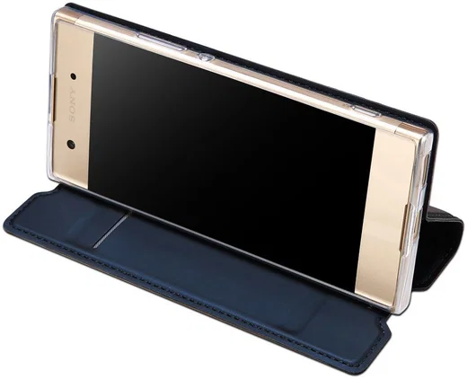 Dux Ducis Sony Xperia XA1 Ultra Bookcase Hoesje Blauw afbeelding 4