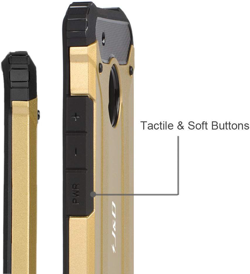 Motorola Moto G5S Plus Hybride Armor Hoesje Goud afbeelding 2