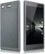 Sony Xperia XZ1 Compact Lederen TPU Hoesje Grijs afbeelding 1