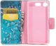 Sony Xperia XZ1 Compact Portemonnee Hoesje met Wintersweet Printje afbeelding 2