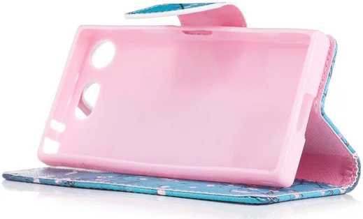 Sony Xperia XZ1 Compact Portemonnee Hoesje met Wintersweet Printje afbeelding 6