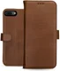Rosso Deluxe Apple iPhone 7/8 Plus Hoesje Echt Leer Book Case Bruin afbeelding 13