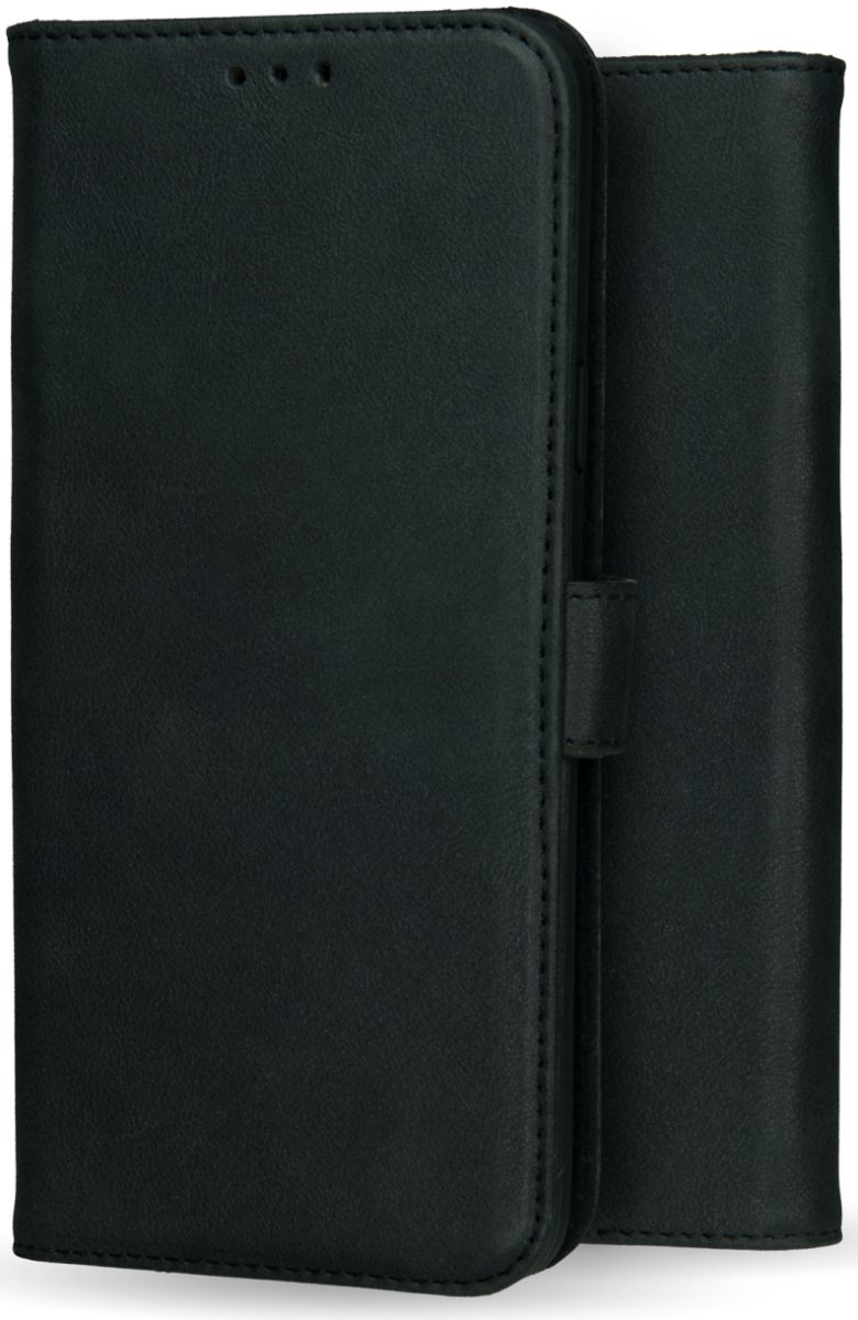 Rosso Deluxe Apple iPhone 7/8 Plus Hoesje Echt Leer Book Case Zwart afbeelding 6