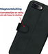 Rosso Deluxe Apple iPhone 7/8 Plus Hoesje Echt Leer Book Case Zwart afbeelding 10