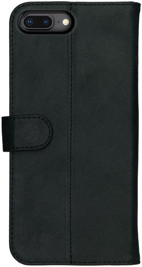 Rosso Deluxe Apple iPhone 7/8 Plus Hoesje Echt Leer Book Case Zwart afbeelding 13
