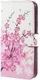 Samsung Galaxy J7 (2017) Portemonnee Hoesje Print Plum Flower afbeelding 1