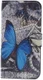 Samsung Galaxy J7 (2017) Portemonnee Hoesje Print Blauwe Vlinder afbeelding 5
