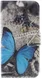 Sony Xperia XZ1 Portemonnee Hoesje met Blauw Vlinder Print afbeelding 5
