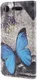 Sony Xperia XZ1 Portemonnee Hoesje met Blauw Vlinder Print afbeelding 6