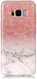 Samsung Galaxy S8 TPU Back Cover Roze Wit afbeelding 1