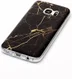 Samsung Galaxy S7 Print TPU Hoesje Marmer Zwart afbeelding 3