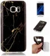 Samsung Galaxy S7 Print TPU Hoesje Marmer Zwart afbeelding 5