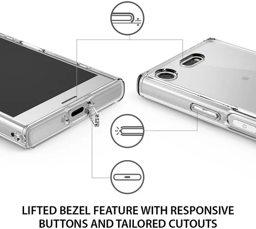 Ringke Fusion Sony Xperia XZ1 Compact Hoesje Clear afbeelding 5