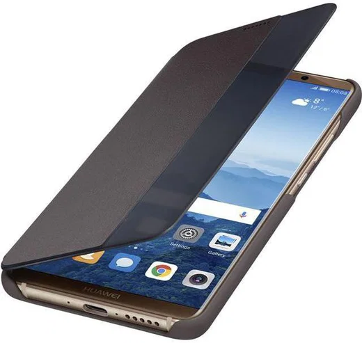 Huawei Mate 10 Pro View Cover Bruin afbeelding 1