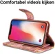 Apple iPhone X Bos Portemonnee Hoesje Bruin afbeelding 4