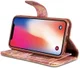 Apple iPhone X Bos Portemonnee Hoesje Bruin afbeelding 12