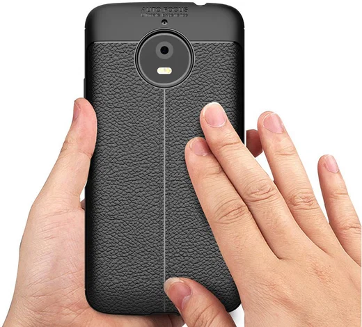 Motorola Moto E4 Plus Hoesje met Kunstleer Coating afbeelding 8
