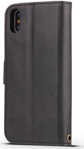 Apple iPhone X Luxe 2-in-1 Portemonnee Hoesje Zwart afbeelding 5