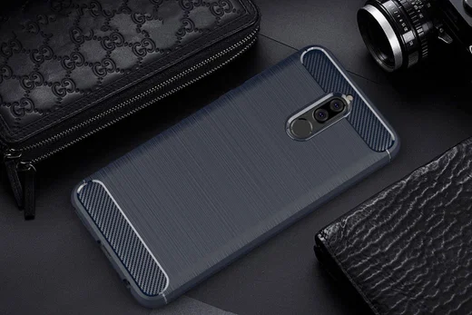 Huawei Mate 10 Lite Geborsteld TPU Hoesje Blauw afbeelding 2