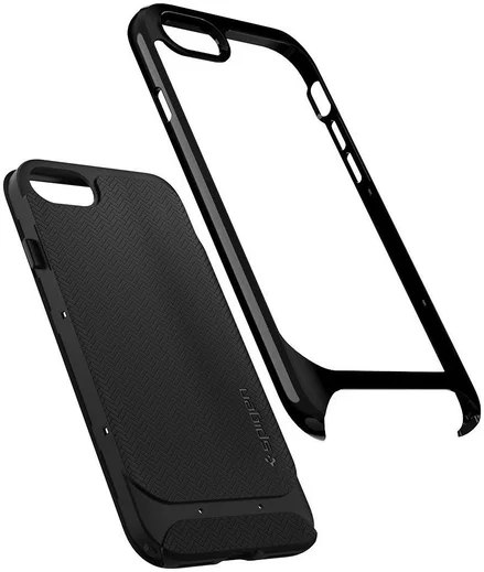 Spigen Neo Hybrid Herringbone iPhone 7 / 8 Hoesje Zwart afbeelding 3