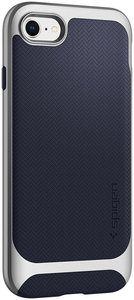 Spigen Neo Hybrid Herringbone iPhone 7 / 8 Hoesje Zilver afbeelding 5