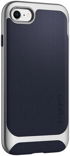 Spigen Neo Hybrid Herringbone iPhone 7 / 8 Hoesje Zilver afbeelding 5