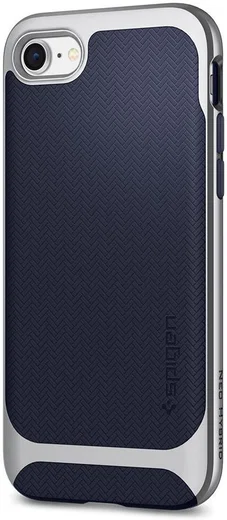 Spigen Neo Hybrid Herringbone iPhone 7 / 8 Hoesje Zilver afbeelding 9