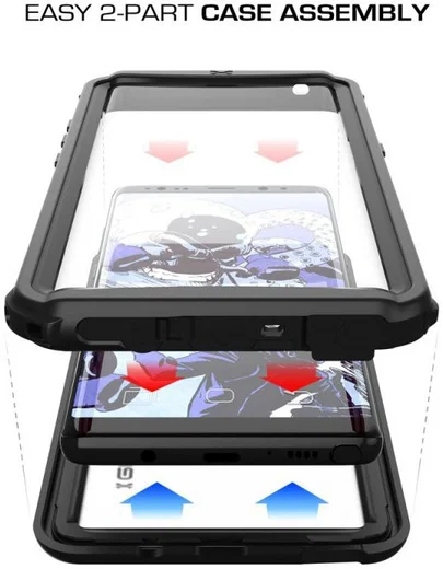 Ghostek Nautical 2 Waterbestendig Hoesje Samsung Galaxy Note 8 Zwart afbeelding 6