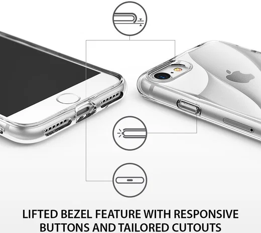 Ringke Flow iPhone 7 / 8 Hoesje Transparant afbeelding 4