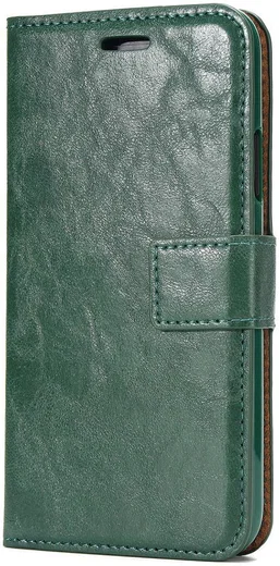 Apple iPhone X / XS Bookcase en Backcover 2-in-1 Hoesje Groen afbeelding 1