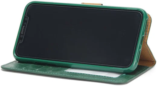 Apple iPhone X / XS Bookcase en Backcover 2-in-1 Hoesje Groen afbeelding 5