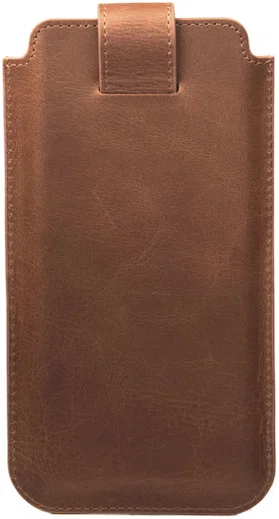 Rosso Deluxe Insteek Hoesje Echt Leer Pasjes Bruin afbeelding 8
