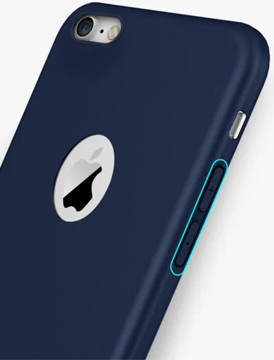 Apple iPhone 8 Frosted Siliconen Hoesje Blauw afbeelding 1