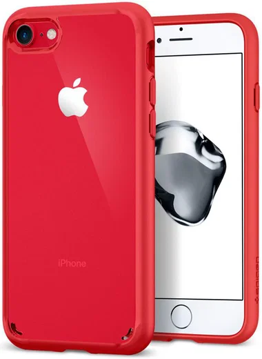 Spigen Ultra Hybrid 2 Case Apple iPhone 7 / 8 Red afbeelding 2
