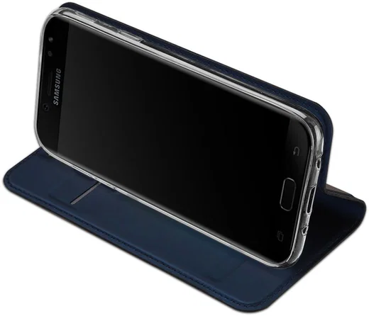 Dux Ducis Samsung Galaxy J7 (2017) Bookcase Hoesje Blauw afbeelding 4