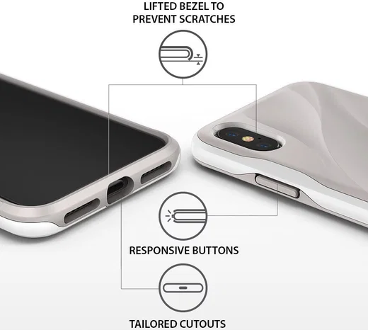 Ringke Wave Apple iPhone X Hoesje White afbeelding 7