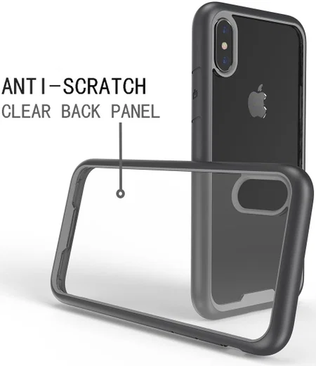 Apple iPhone XS / X Hoesje Armor Hoesje Zwart afbeelding 2
