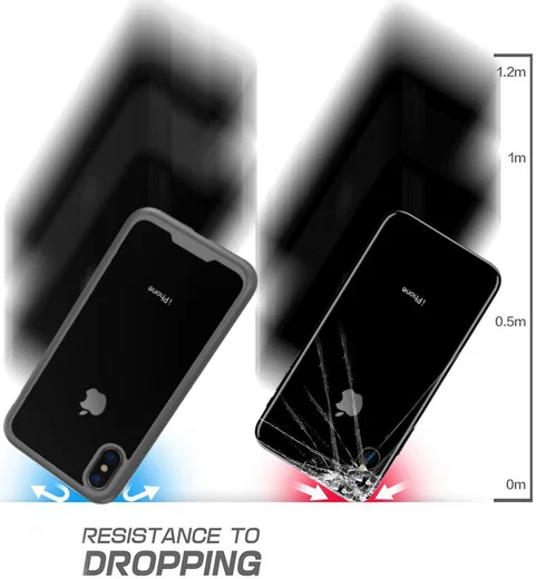 Apple iPhone XS / X Hoesje Armor Hoesje Zwart afbeelding 4
