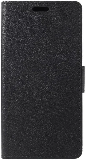 Alcatel U5 3G Portemonnee Hoesje Zwart afbeelding 4