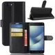Asus Zenfone 4 Max 5.2 Lederen Wallet Stand Case Zwart afbeelding 1