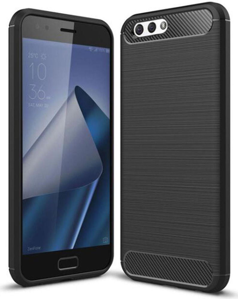 Asus Zenfone 4 Max 5.5 Carbon Hoesje Zwart afbeelding 1