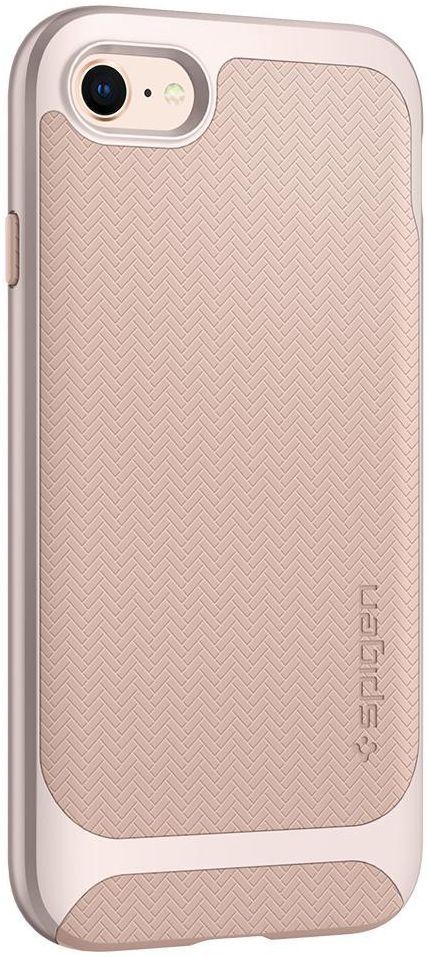 Spigen Neo Hybrid Herringbone Hoesje iPhone 8 Pale Dogwood afbeelding 6