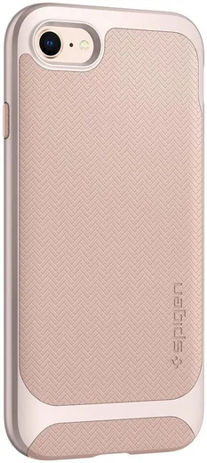 Spigen Neo Hybrid Herringbone Hoesje iPhone 8 Pale Dogwood afbeelding 6